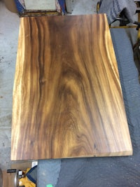 a piece of wood that has been sanded and finished